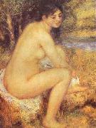 Pierre-Auguste Renoir Seating Girl, oil